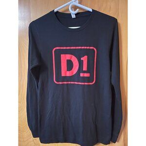 Long Sleeve T-shirt - D1 - Black - Size Small